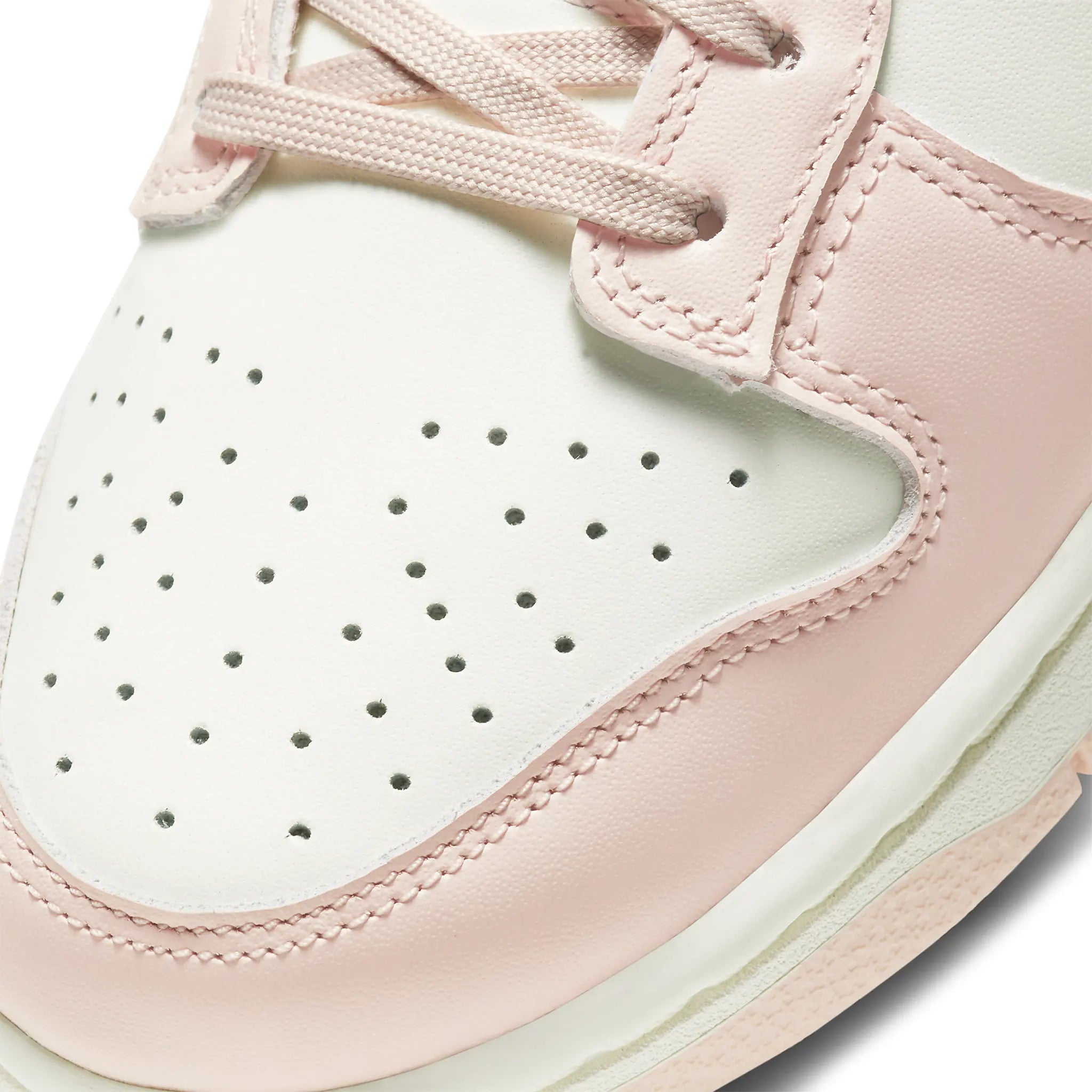 Toe box view of Nike Dunk Low Retro Orange Pearl (W) DD1503-102